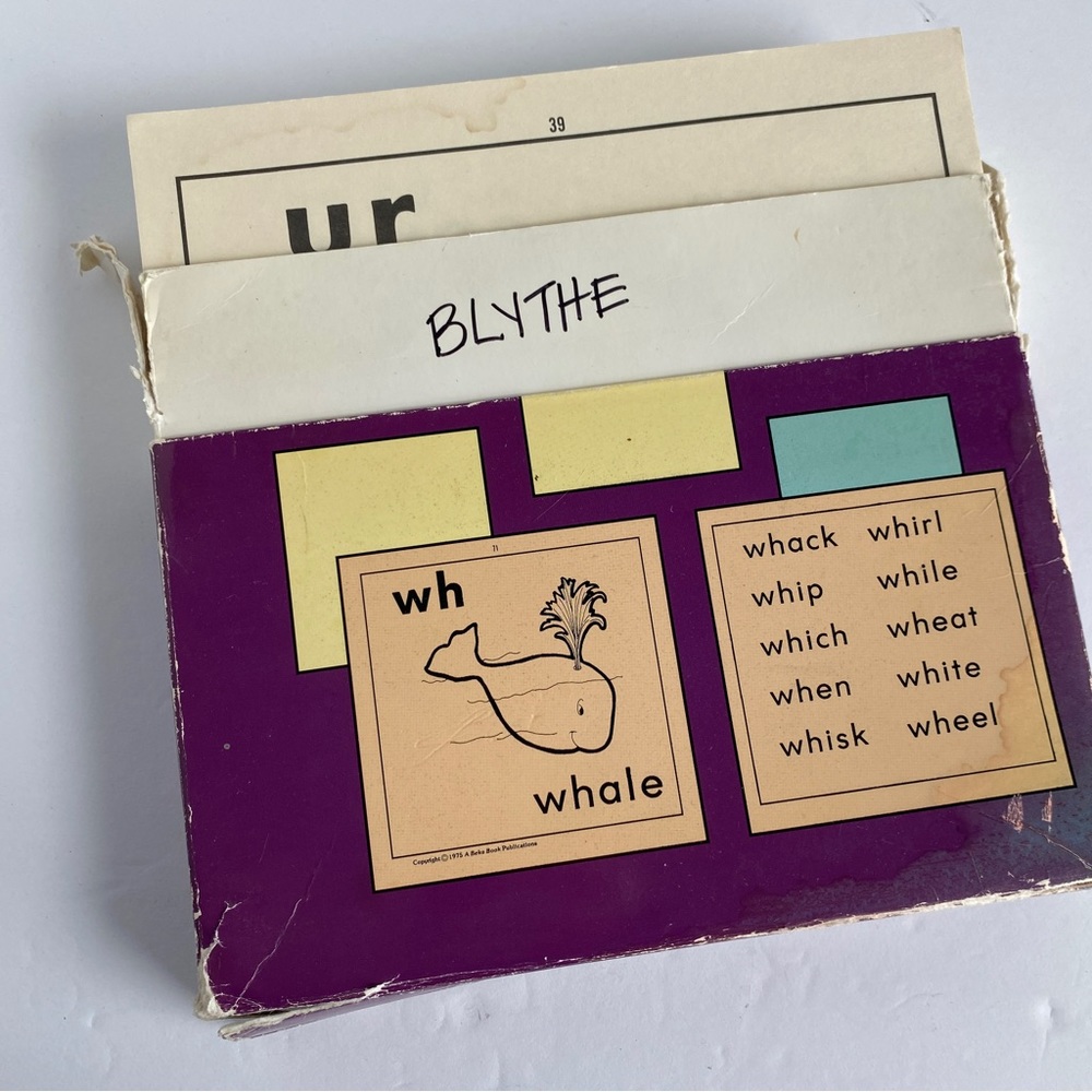 Vintage Abeka books basic Phonics Flashcards